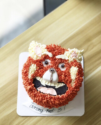 Turning Red Panda Cake
