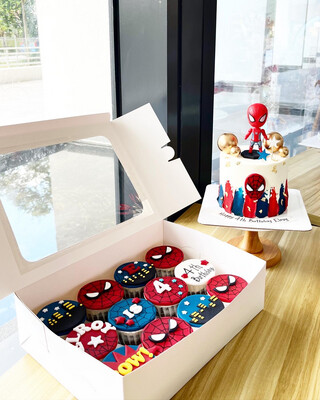 Marvel Avengers Superhero Cupcakes 5 Spiderman