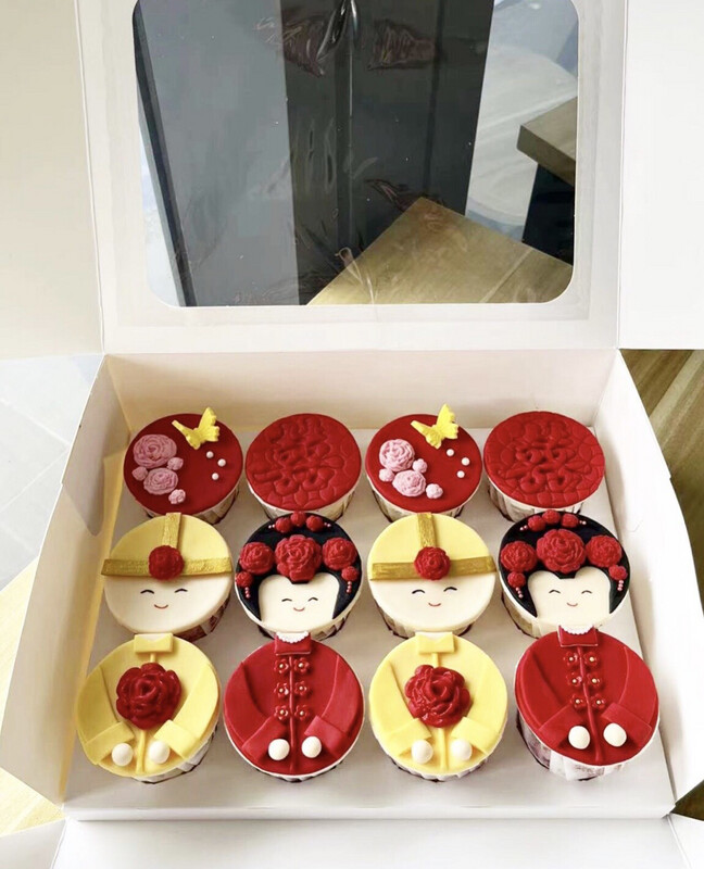 Oriental Chinese Wedding Cupcakes
