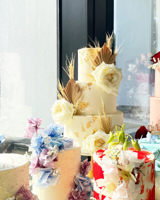 Rustic Gold in 2 Or 3 Tiers Cake