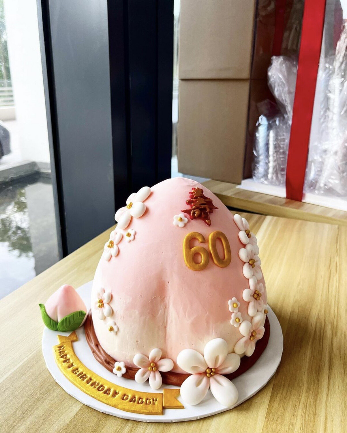 Chinese Shou Longevity Prosperity Cake 11