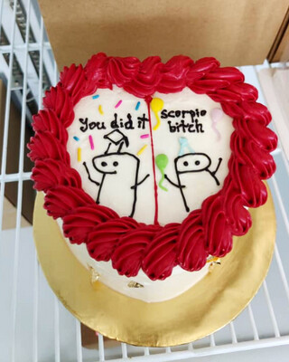 Korean Ins Minimalist Heart Cake 5