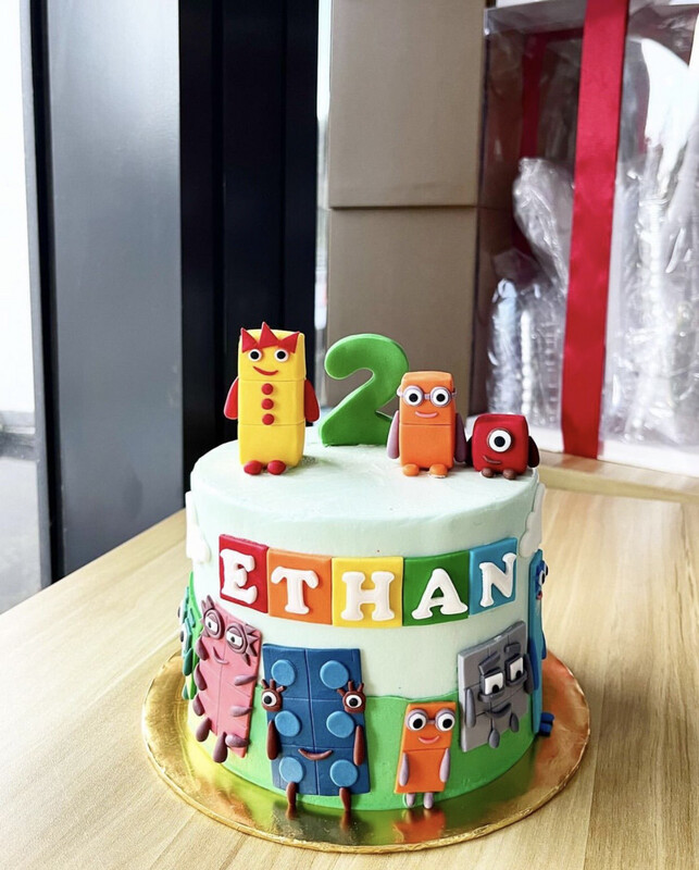 Baby Fullmoon 16 Number Blocks Cake 1 Baby Fullmoon 16 Number Blocks Cake 1