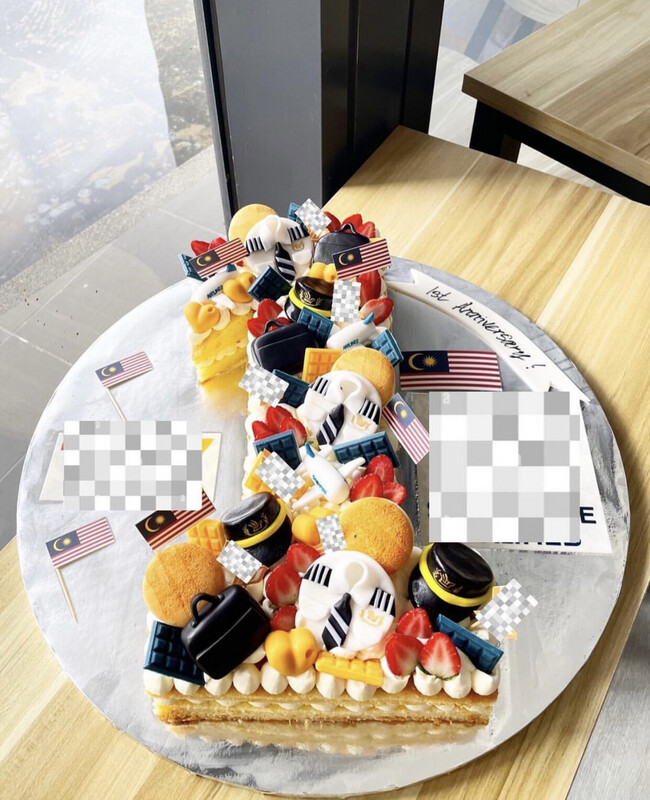 Corporate Cake - SIA Flight Number Cake Corporate Cake - SIA Flight Number Cake