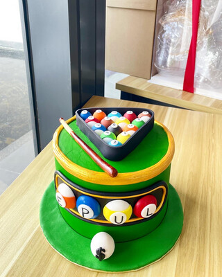 Table Pool / Snooker Cake 1
