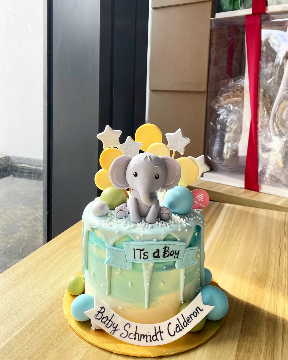 Baby Animal Elephant Cake 1