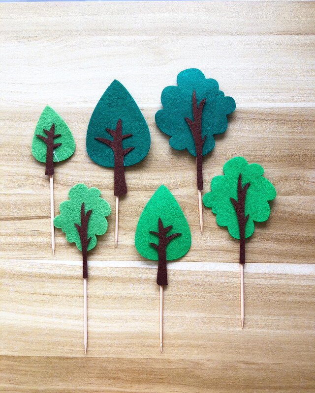 Topper - Tree Set (Green)