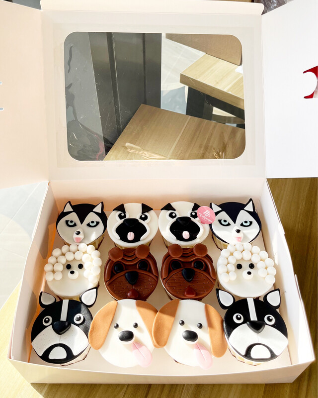 Animal Dog Puppy Cupcakes Mix (Fondant) 2