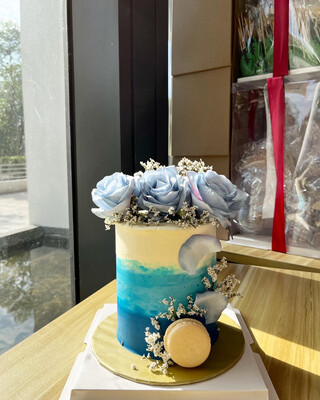 Winter Blue Cake