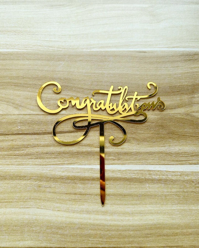 Topper - Congratulations (Gold)