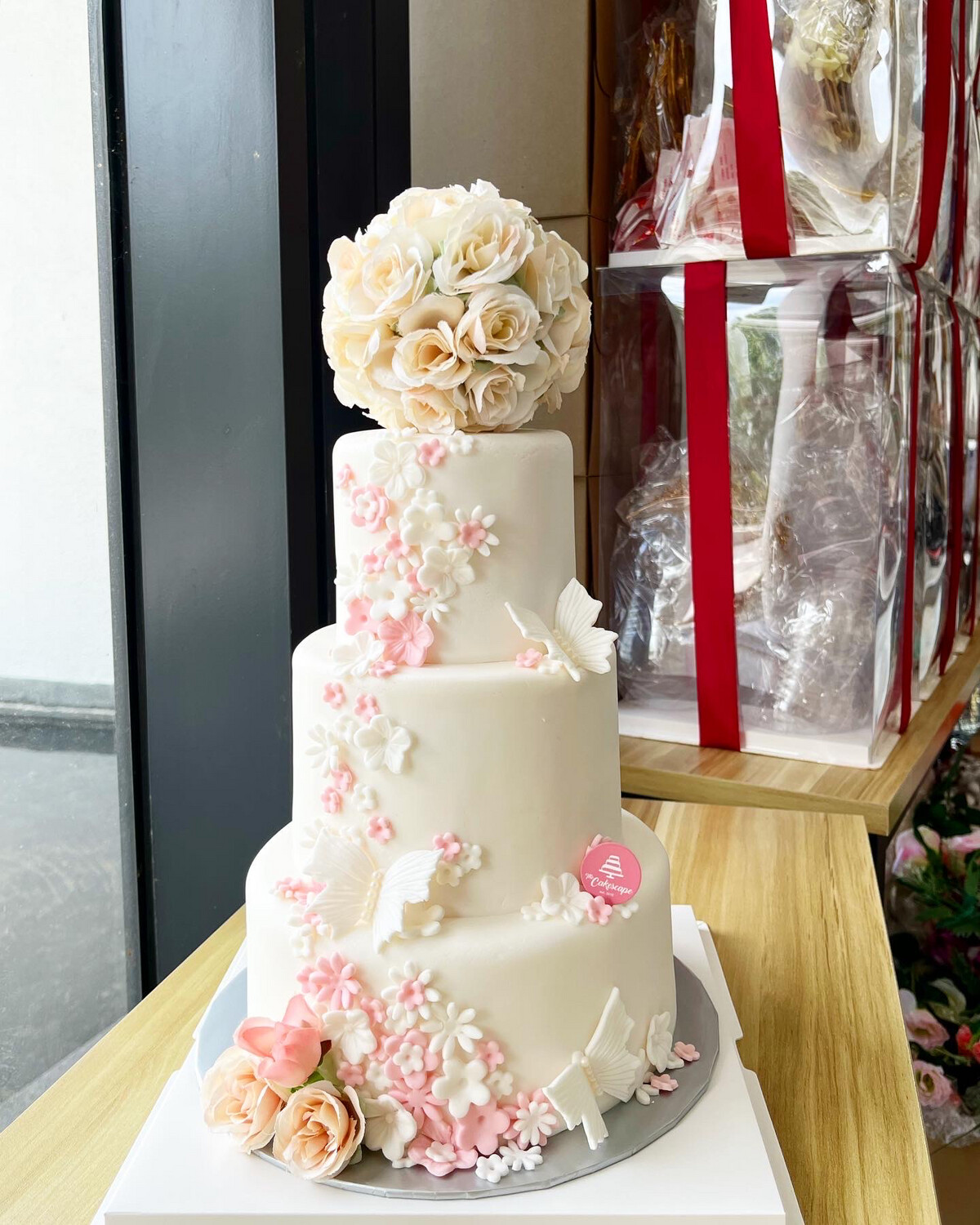 White Calla Wedding Cake In 2 Or 3 Tiers 