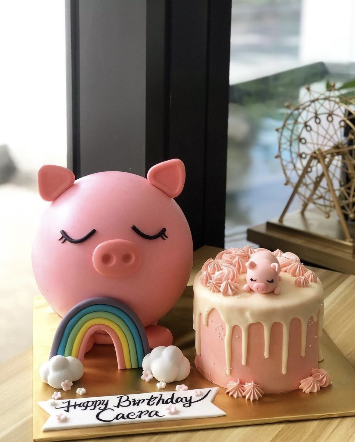 Baby Animal Pig Piggy Cake 3 Pinata / Piñata
