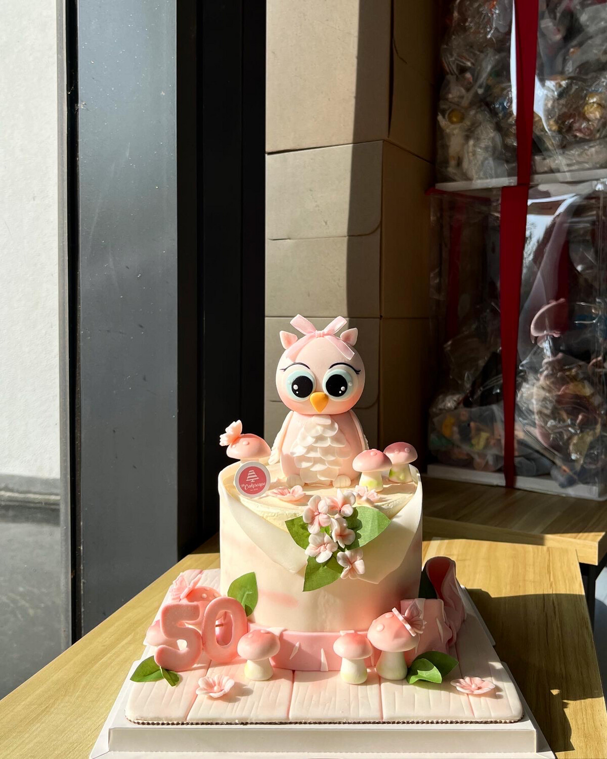 Baby Animal Owl Cake 1