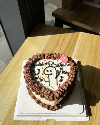 Korean Ins Minimalist Heart Cake 6