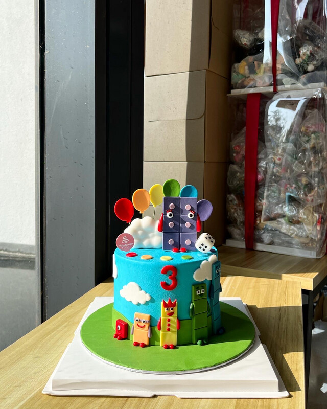 Baby Fullmoon 21 Number Blocks Cake 2 Baby Fullmoon 21 Number Blocks Cake 2