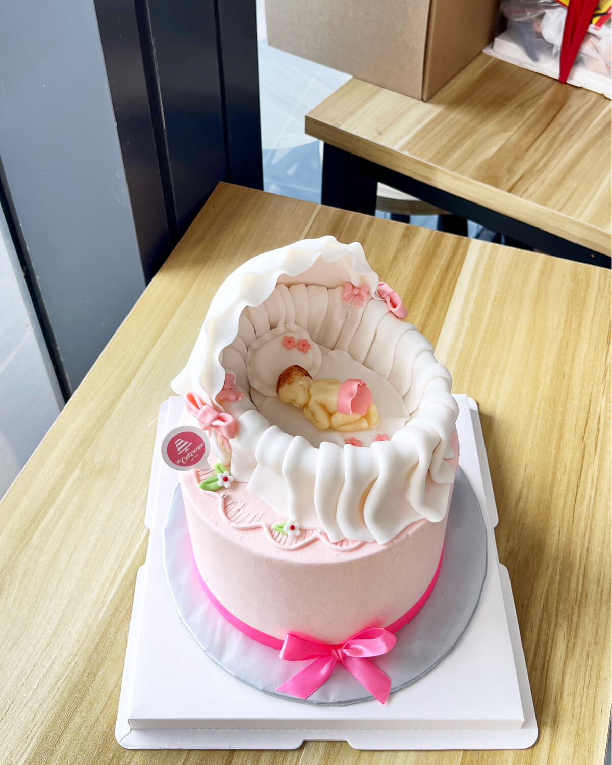 Baby Fullmoon 22 Cradle Cake 1