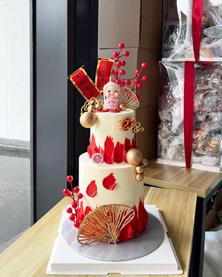 Chinese Shou Longevity Prosperity Cake 13