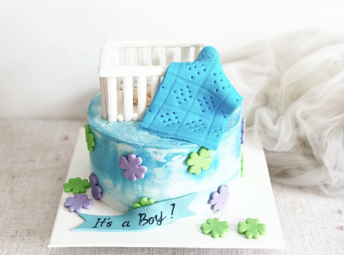 Baby Fullmoon 24 Cradle Cake 2