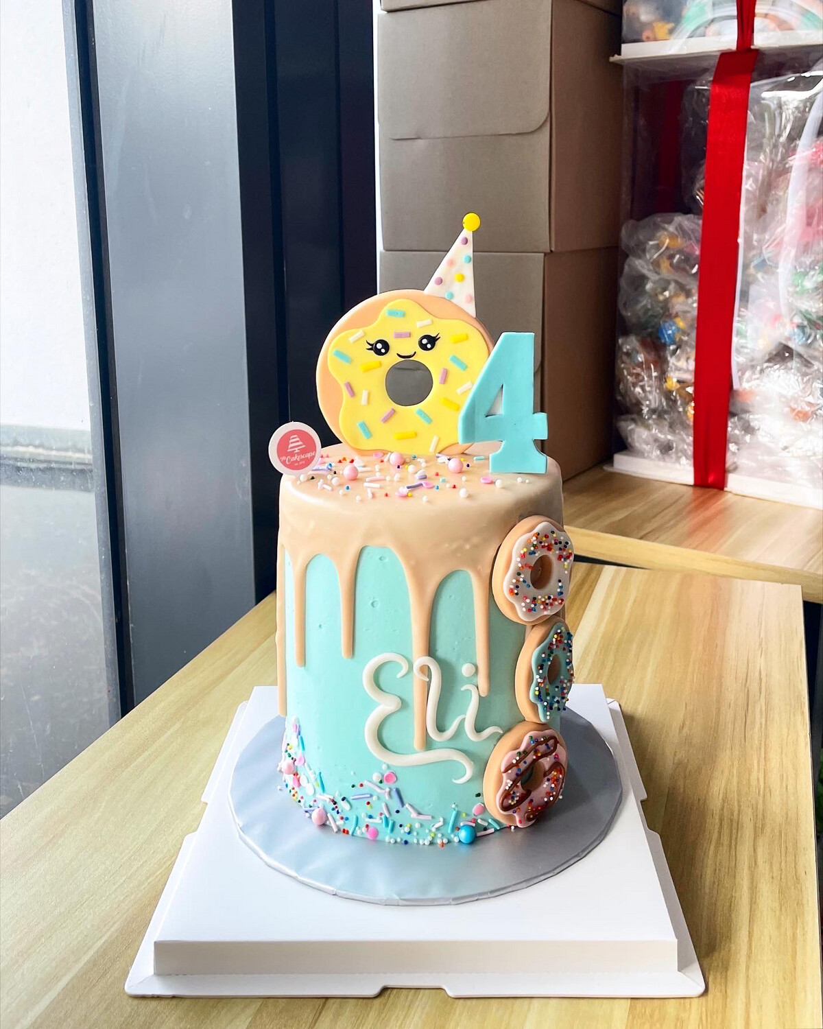 Baby Fullmoon 28 Donut Cake