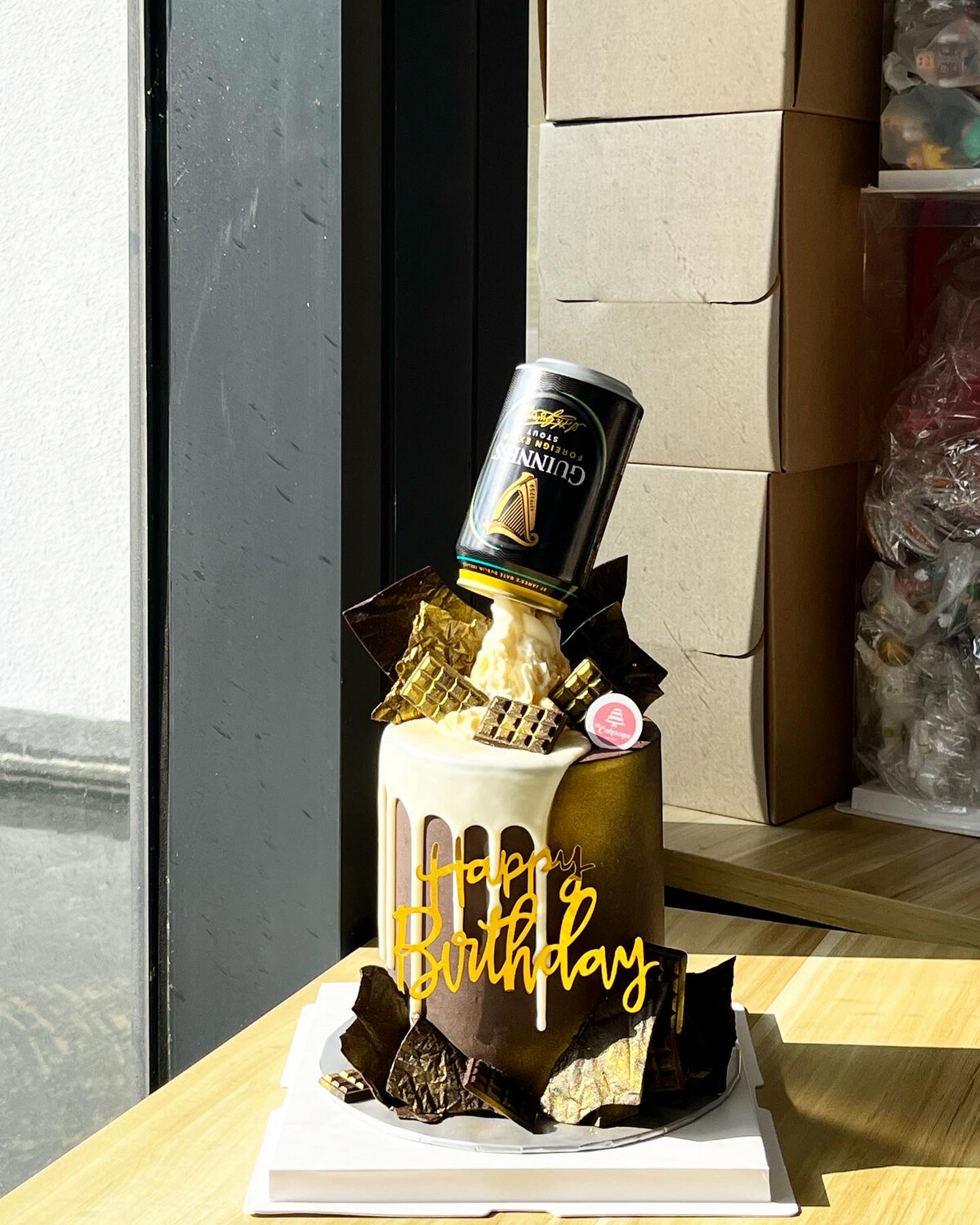 Anti-Gravity Beer Can Cake 6 (no Alcohol)