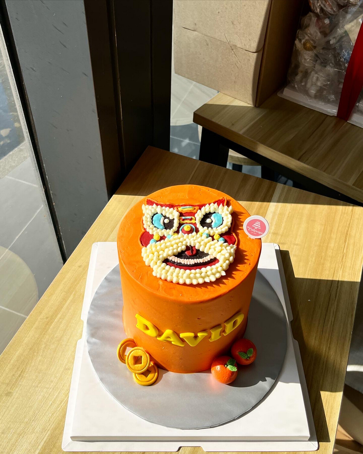 Festive - CNY - Lion Dance Drawing Cake 2
