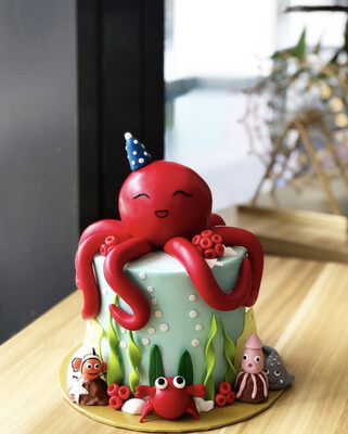 Animal Under The Sea Big Octopus Cake 2