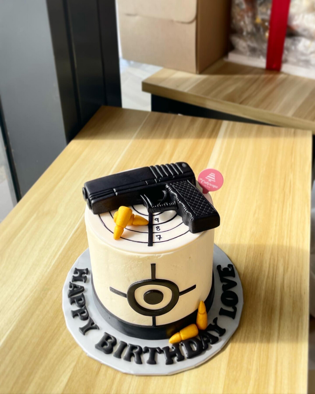 Mafia Gun Cake 1