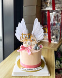 Pink Gold Crowning Cake