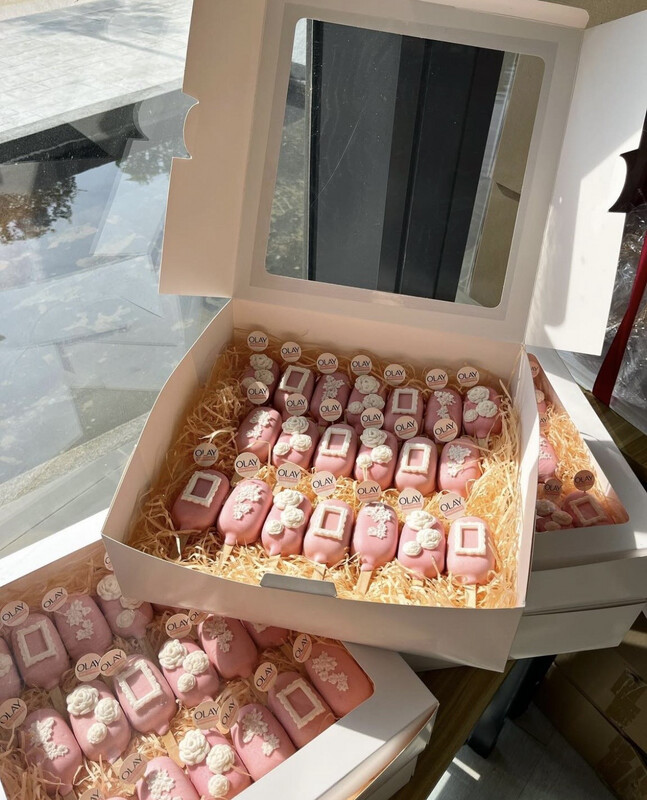 Corporate Cakesicles - Olay Corporate Cakesicles - Olay