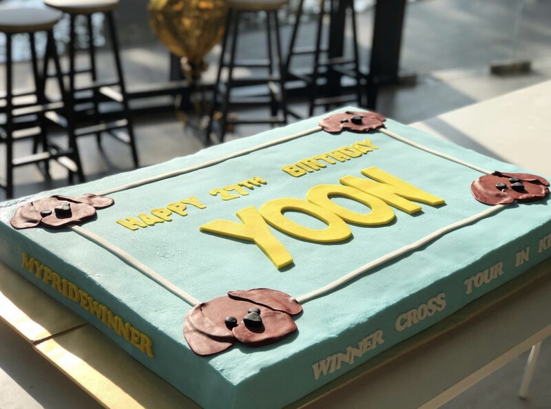Corporate Cake - Rectangular Sheet Cake 7 Yoon Fans Club Corporate Cake - Rectangular Sheet Cake 7 Yoon Fans Club