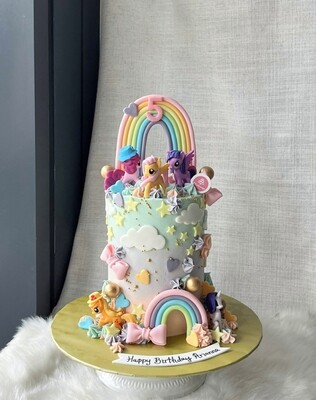 Little Pony Cake 1 - Rainbow