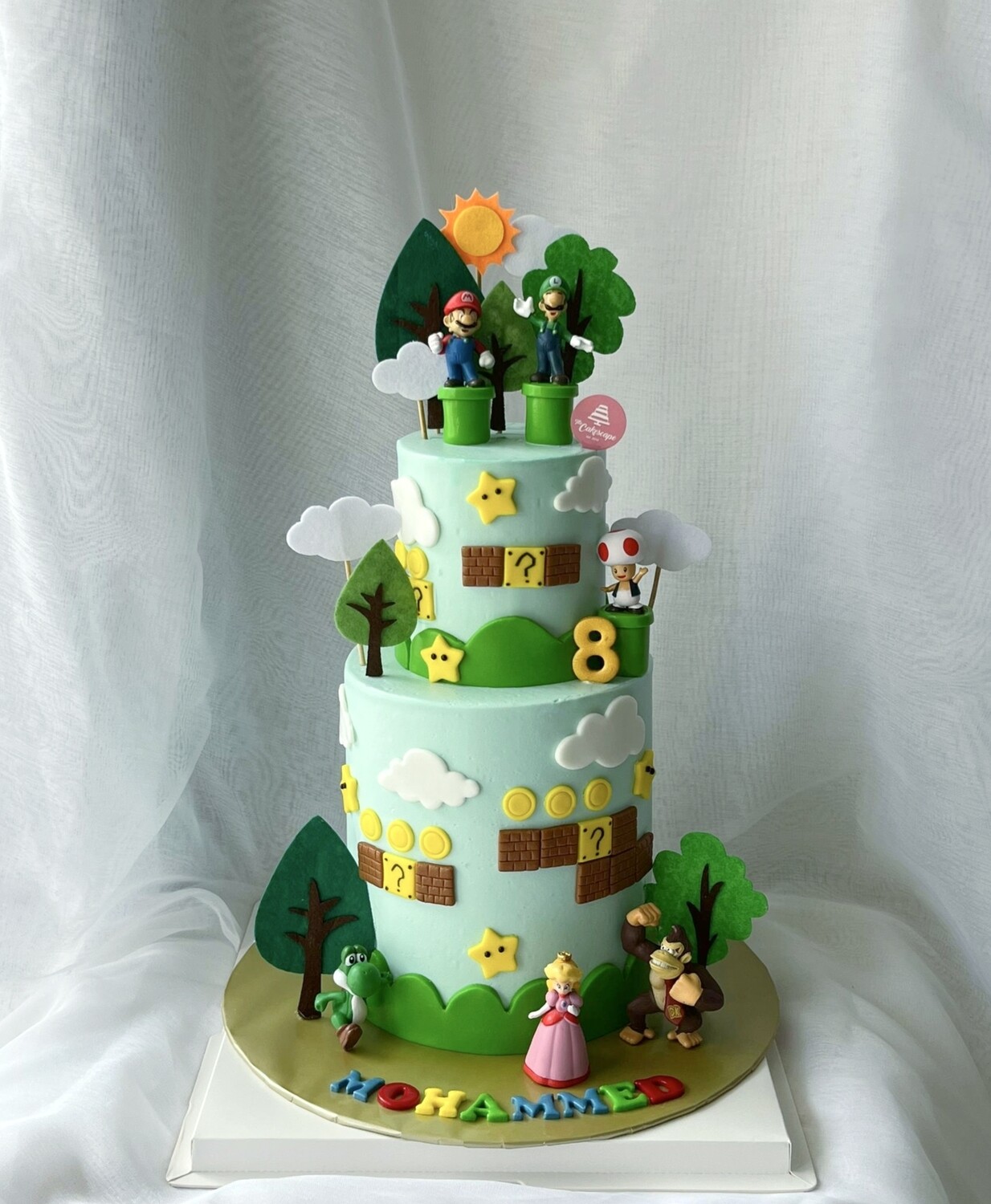 Super Mario Cake 2 in 2tier