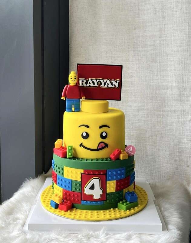 Lego Ninjago Cake 5 In 2 Tiers Lego Ninjago Cake 5 In 2 Tiers