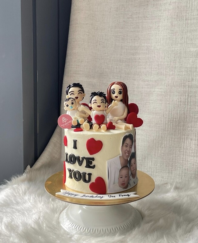 Couple Relationship Love Cake 2 - Family Potrait Couple Relationship Love Cake 2 - Family Potrait