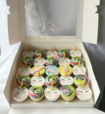 Unicorn Cupcakes Rainbow - Swirl