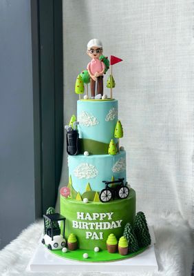 Golf Cake In 2 or 3 Tiers