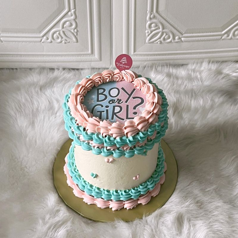 Gender Reveal - Burn Away / Flaming Cake 12 Gender Reveal - Burn Away / Flaming Cake 12