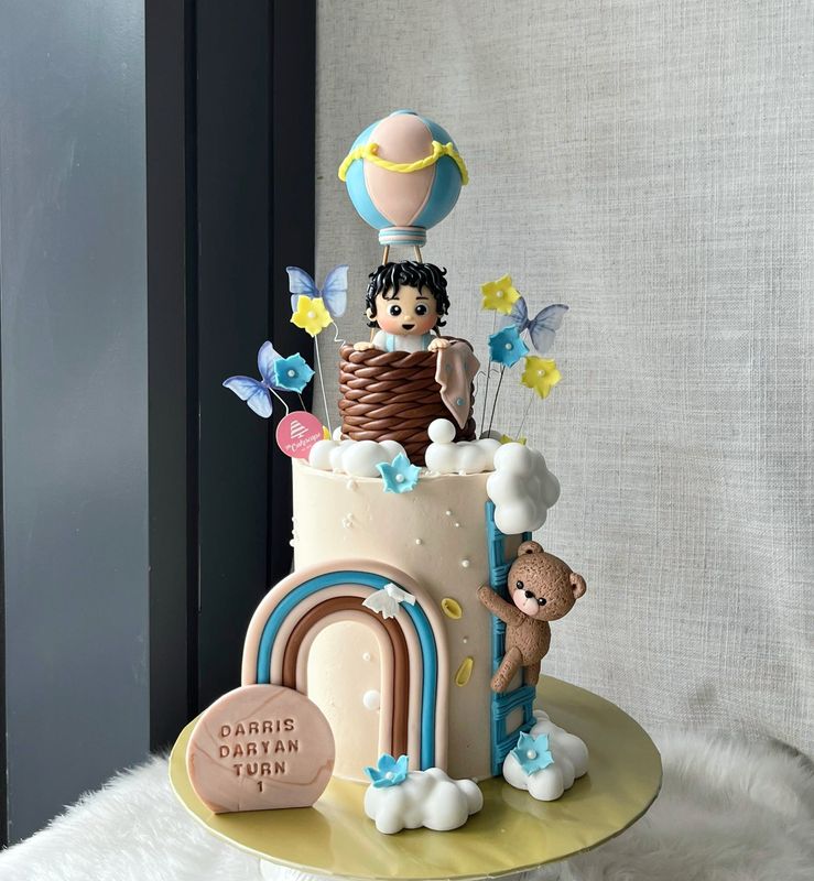 Baby Fullmoon 33 Bear Cake (included Transparent Box) Baby Fullmoon 33 Bear Cake (included Transparent Box)