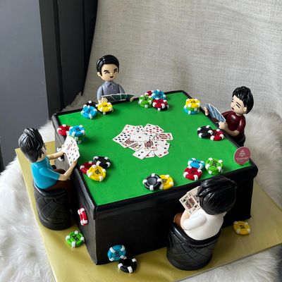 Money Poker Casino Cake 8
