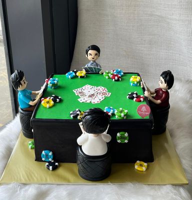 Money Poker Casino Cake 8