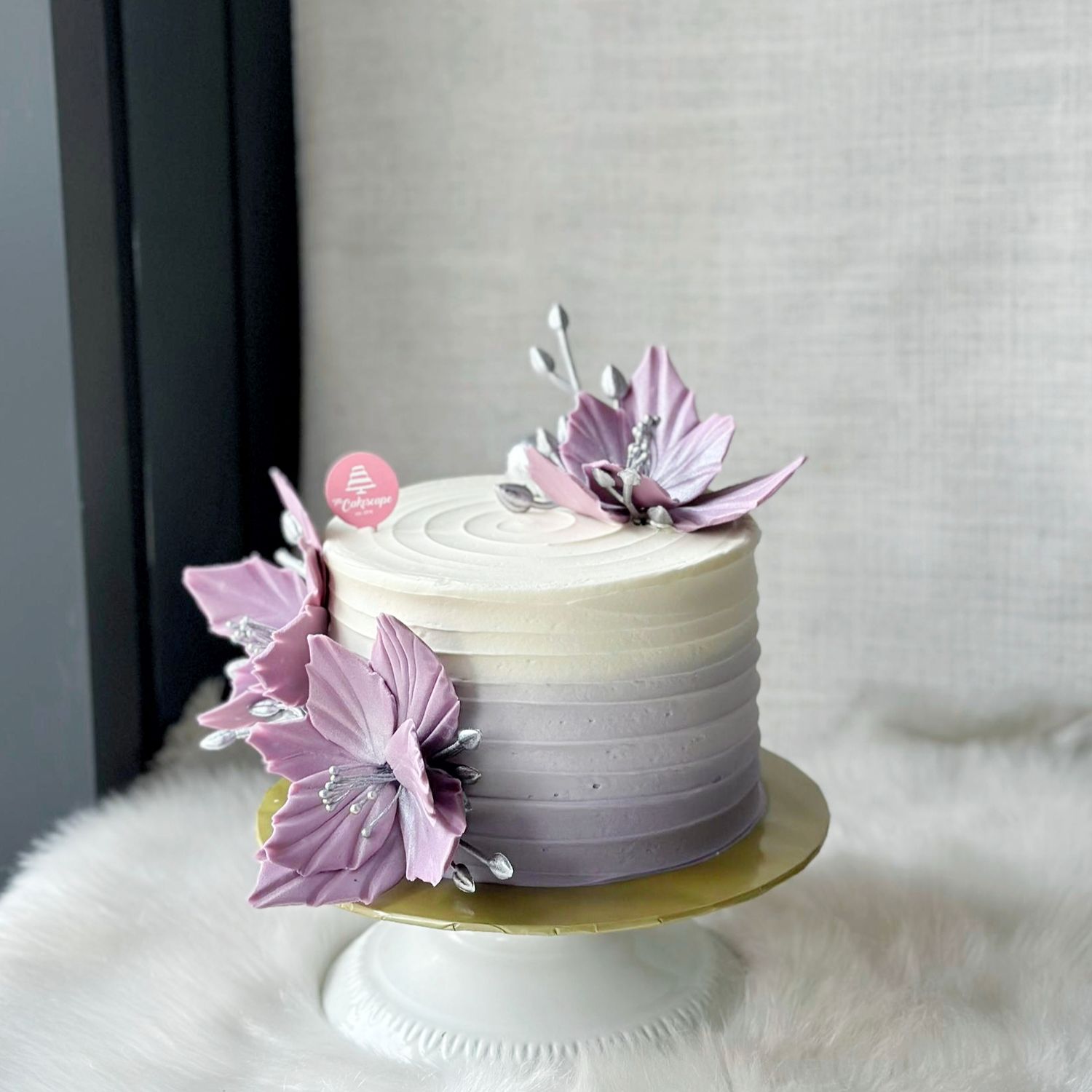Aubree Purple Flower Cake