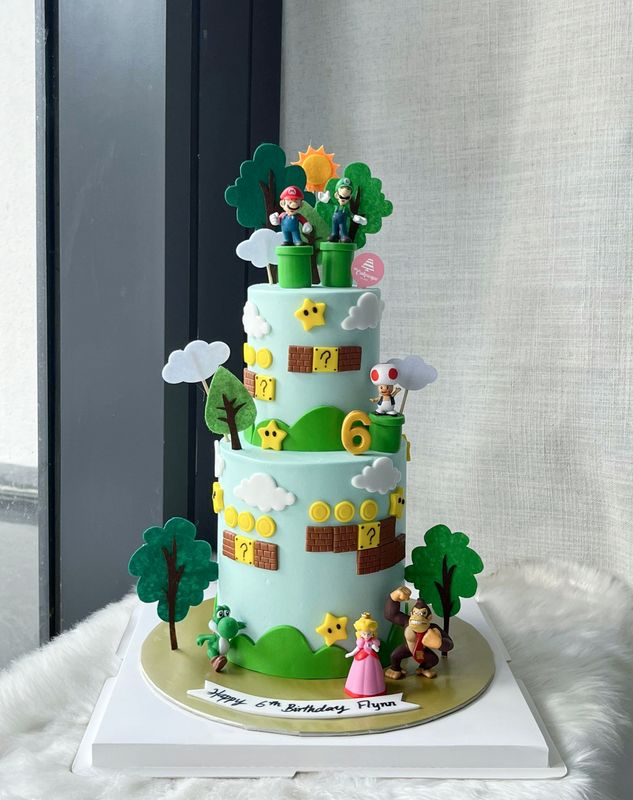 Super Mario Cake 2 in 2tier Super Mario Cake 2 in 2tier