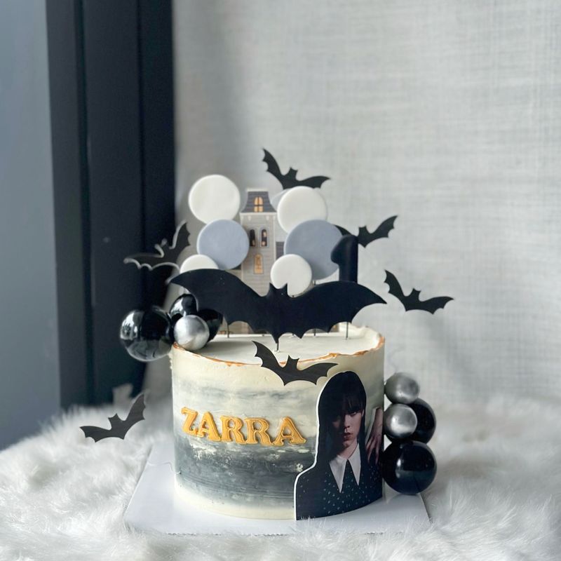 Halloween / Prank Cake - Wednesday Addams Family Adam Cake 2 Halloween / Prank Cake - Wednesday Addams Family Adam Cake 2