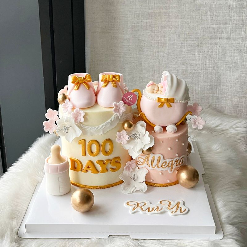 Baby Fullmoon 34 Baby Trolley Cake Baby Fullmoon 34 Baby Trolley Cake