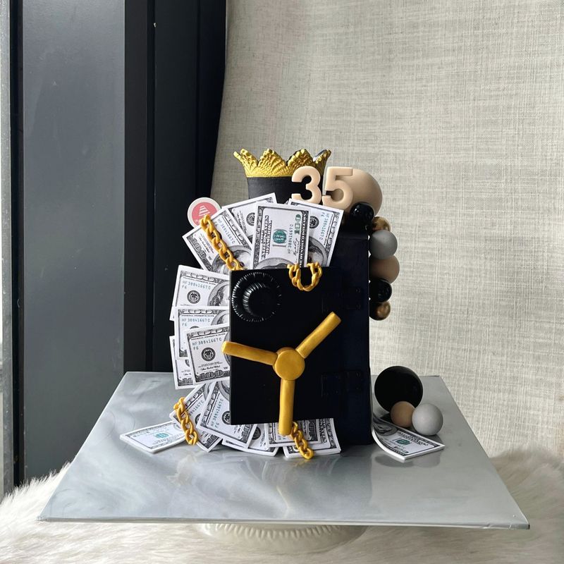Money Safe Box Cake 2 Money Safe Box Cake 2