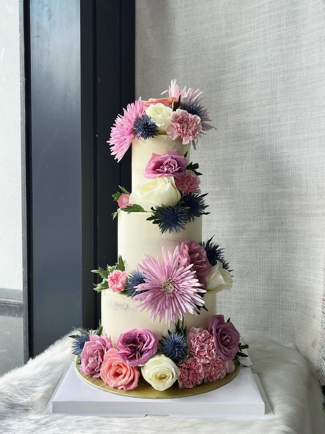 The Davies in 3 Cake