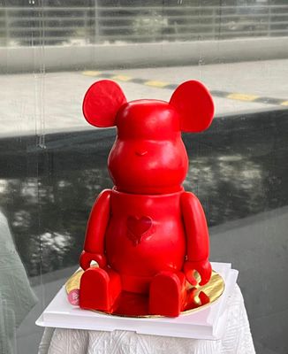 3D Bear Bricks Cake