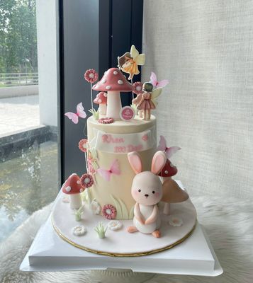 Baby Rabbit Fairy Butterfly Cake