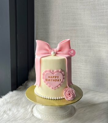 Pink Ribbon Cake
