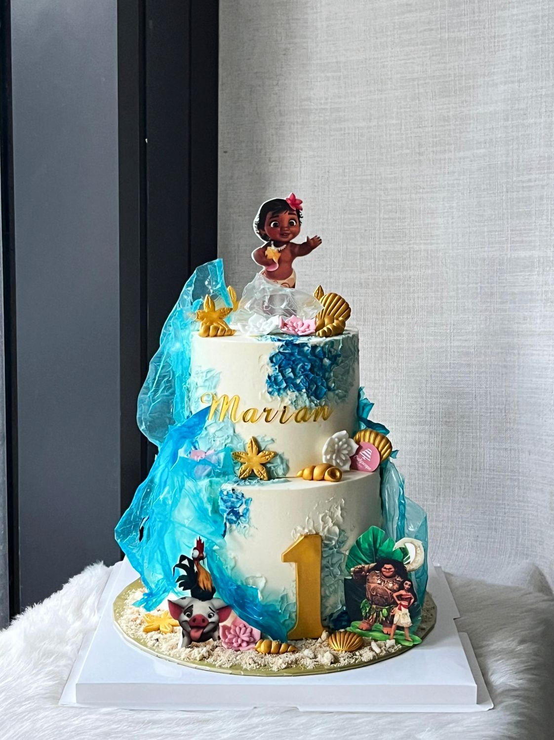 Moana Cake in 2tiers